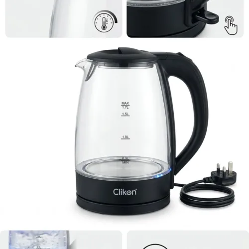 CLIKON GLASS WATER KETTLE 1.7L