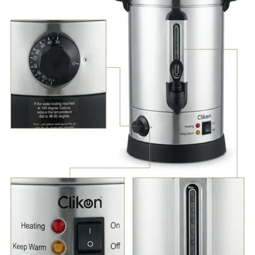 CLIKON STEEL WATER BOILER 16L -2500W