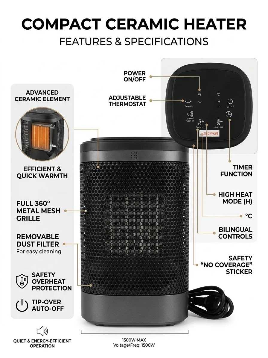 TOUCH BUTTON HEATER